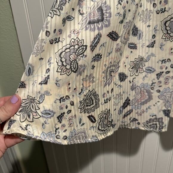 Torrid Satin Stripe Floral Collared Surplice Blouse NEW Plus Size 3X - Picture 3 of 7